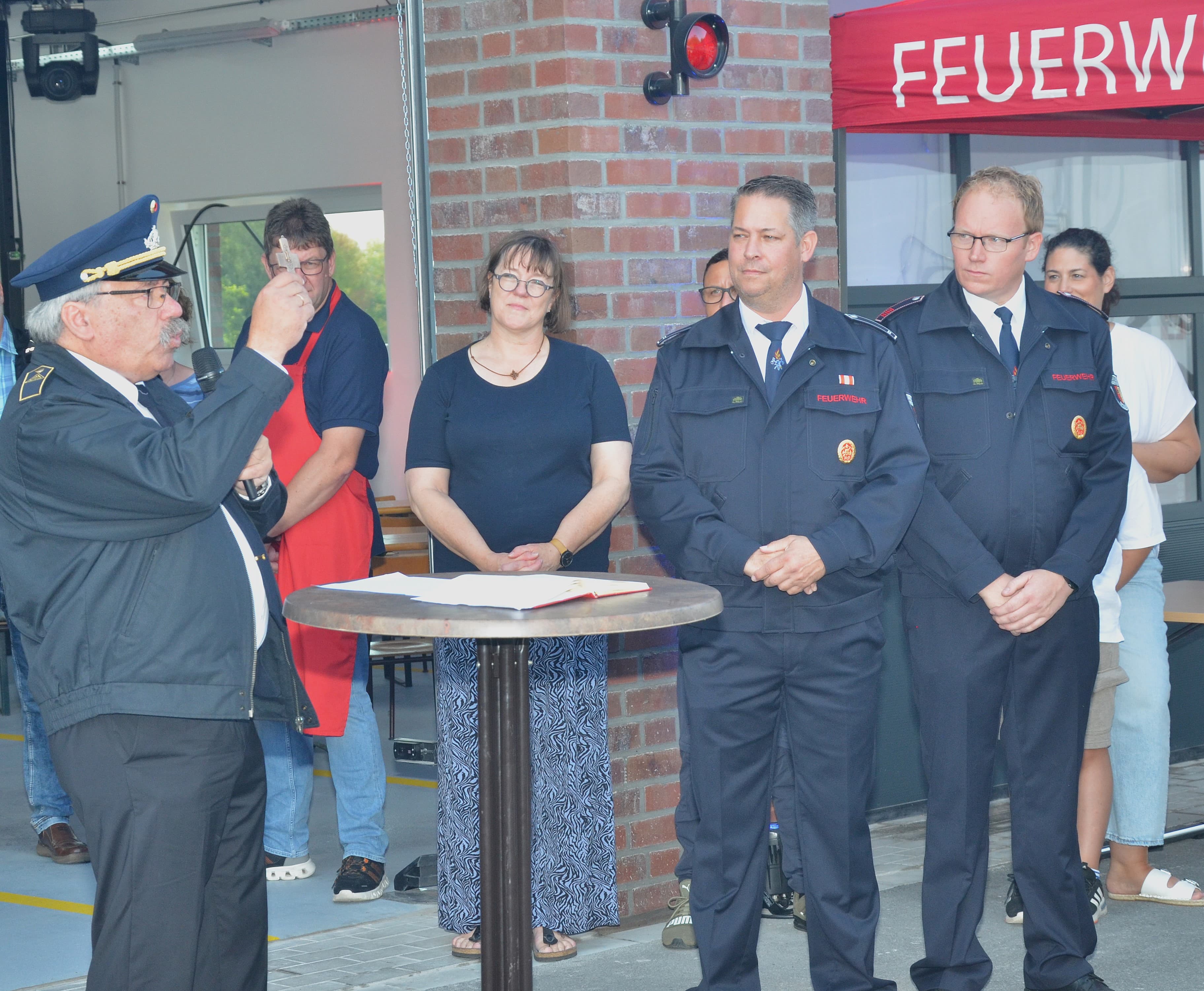 Löschgruppe Scheidingen Tag der offenen Tür neues Gerätehaus Segnung min